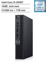 2019 Dell OptiPlex Premium 3060 MFF Business Desktop, Intel Core i5-8500T Six-Core Processor up to 3.50GHz, 16GB DDR4 RAM, 512GB SSD+1TB HDD, HDMI, DisplayPort, Windows 10 Pro