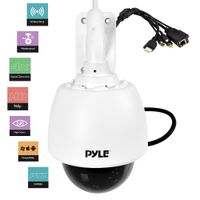 Outdoor IP Camera Optical Zoom - 960p HD Weatherproof Wireless Remote Home WiFi Security Surveillance h.264 ONVIF Video - Outside PTZ Pan Tilt Dome 4X Zoom for PC iOS and Android - Pyle PIPCAMHD46