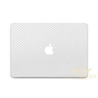 SopiGuard White Carbon Fiber Vinyl Skin Full Body for Apple MacBook Air 13