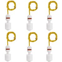 Anndason 6 Pieces Plastic PP Float Switch Fish Tank Liquid Water Level Sensor,Model: DP3500