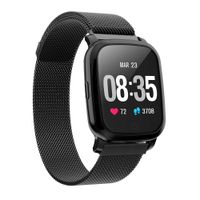 Kooman Smart Watch,Fitness Tracker with Heart Rate Blood Pressure Sleep Monitor Compatible with Android iOS Samsung,Waterproof Activity Tracker, Calorie Pedometer for Men Women (Classical Black)