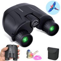 10x25 Folding HD Binoculars with Clear Light Night Vision,Compact Small Binoculars for Bird Watching,Concerts,Hunting,Hiking,Travel Fit For Adults and Kids