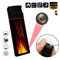 Spy Cam with Mini Smile Face Button Pins or Lighter with Camera Spy Camera (Black)