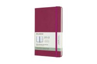 Moleskine Classic 18 Month 2019-2020 Weekly Planner, Hard Cover, Large (5" x 8.25") Snappy Pink