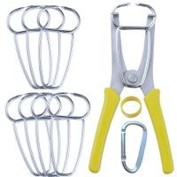 New Dihui Tool Miter Clamps and Miter Spring Pliers for picture frames, Wood Trim, Moldings, Woodworking. (8 Clamps / 1 Pliers)