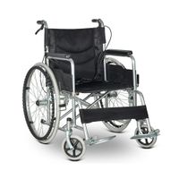 QIDI Wheelchair Folding Trolley Disabled People Handbrake Portable Old Man Scooter (Color : T-4)
