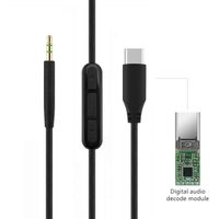 Geekria Type C, USB-C Audio Cable Replacement for Bose QuietComfort QC35, QC25, SoundTrue, Around-Ear II Headphones with Microphone and Volume Control (5.6ft)