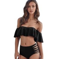 WomenBandage Bikini Set,Todaies Women Push-Up Padded Bathing Swimwear Dress Summer Swimsuit 2018 5 Colors (S, Black)