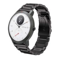 LeafBoat Compatible with Withings/Nokia Steel HR Sport Smartwatch Steel Band (40mm),Replacement Wristband for Withings/Nokia Steel HR Sport Smartwatch (40mm)(Black)