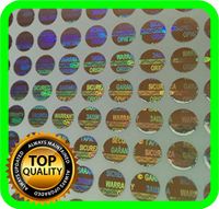 470 pcs Small Security Hologram Labels, Void Warranty Stickers Tamper evident Holographic Seals Round 0.315 inch