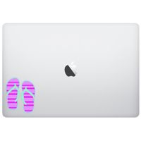 Laptop MacBook Sticker Decal - Flip Flops Beach Sun - Skins Stickers