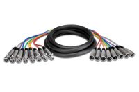 Hosa XLR-802 Balanced Snake, XLR3F to XLR3M, 2 m