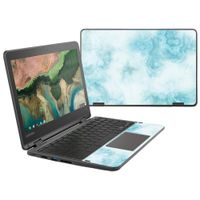 MightySkins Skin Compatible With Lenovo 300e Chromebook 11.6" (2018) - Blue Marble | Protective, Durable, and Unique Vinyl Decal wrap cover | Easy To Apply, Remove, and Change Styles | Made in the USA