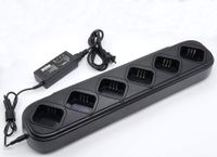 Six Way 6 Rank Rapid Charger for Motorola CP040 CP150 CP200 PR400 EP450 GP3688