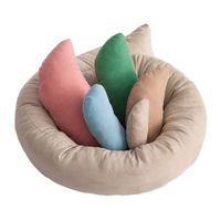 USDREAM Newborn Photography Prop Posing Beans Bag Professional Baby Photo Posing Aid Pillow Photograph Shoot Set for 0-6 Months Baby, Pack of 6, Multicolor