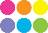 Spot On Bright Circles Carpet Markers 4-inch (TCR77046)