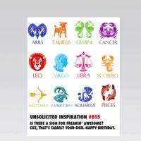 Astrology Birthday Card