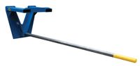 Vestil Rug Ram/Carpet Pole - 144-1/2" x 2 3/4in. Dia., Fork Mount, Model# CRP-144