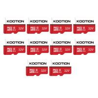 KOOTION 10-Pack 32 GB Micro SD Cards 32gb Memory Cards Class 10 Micro SDHC Card High-Speed Memory Card TF Card UHS-1 Micro SD Card SDHC, C10, U1, 90Mb/s (10 X 32GB)
