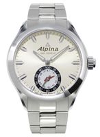 Alpina Men's AL-285S5AQ6B Horological Smart Analog Display Swiss Quartz Silver Watch