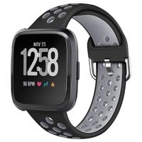 LUCXXI Sport Bands Compatible with Fitbit Versa/Versa 2, Silione Replacement Strap Breathable Accessories Wristband with Ventilation Holes for Fitbit Versa/Versa 2 /Versa Lite Edition Watch