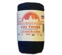 81' Catahoula Manufacturing #60 Tarred Braided Nylon Twine (Bank Line) 500 lb Tensile Strength