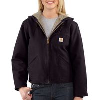 Carhartt Women's Sherpa Lined Sandstone Sierra Jacket (Regular Sizes), Deep Wine, 3X-Large Plus