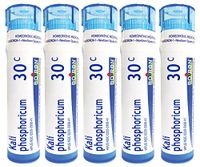 Boiron Homeopathic Medicine Kali Phosphoricum, 30C Pellets, 80-Count Tubes (Pack of 5)