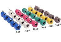 Honbay 30pcs 6mm Plastic Cover Trimmer Variable Capacitance 5PF 10PF 20PF 30PF 40PF 60PF Capacitor Kit for Arduino