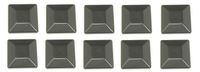 JSP Manufacturing Plastic New Fence Post Black Caps 4X4 (3 5/8") Pressure Treated Wood Made in USA MULITPACK Wholesale Bulk (10)