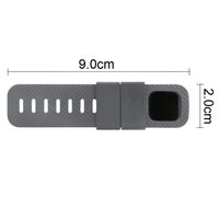Extender Band with Snap Closure Compatible Fitbit Charge 2/3/Versa Fitness Tracker Wristbands - Designed for Larger Size Wrists or Ankle Wear, 20mm (Width) x 90mm (Length), Gray