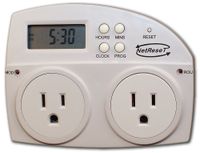 NetReset-Digital Timer Outlet Automating Modem and Router Reboot.Net Reset Turns Modem on 2 Mins Before Router Providing Most Secure,Fast,and Reliable Internet. 24 Hour Timer. Original WiFi Reset Plug