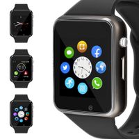 WJPILIS Smart Watch Touchscreen Bluetooth Smartwatch Wrist Watch Sports Fitness Tracker with SIM SD Card Slot Camera Pedometer Compatible iPhone iOS Samsung Android for Kids Men Women (Black)