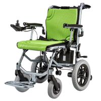 LUNYI Electric Wheelchair, Automatic Aluminum Alloy Disabled Elderly Scooter Folding Electric Wheelchair, 360° Joystick (can be Controlled Before and After)