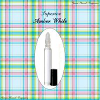 Set of 2 .33oz Bottles: Superior Amber White Perfume Oil (Made in USA)