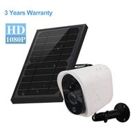 Wireless Security Camera 1080P,180 Degree Panoramic Camera with Motion Detection,Night Vision,Two-Way Audio,Home Security WiFi IP Camera for Office/Baby/Nanny/Pet Monitor (White-Battery01)