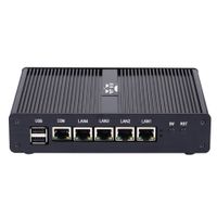 Firewall Micro Appliance VPN Router Network Security Industrial Mini PC with 4X Gigabit Intel LAN Ports J1900 4G RAM 128G SSD I5