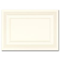 Fine Impressions Fold-Over Response Cards, Ecru with Embossed Pearl Border, 250 Count (RRAN4FPEMBE)