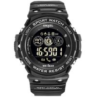 Mens Digital Sports Watch Outdoor Wrist Fitness Tracker Waterproof Military Pedometer Calorie Counter Multifunction Bluetooth Smart Watch Long Standby time Compare with iOS&Android (Black)