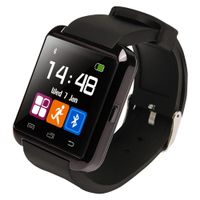 U8 Bluetooth Smart Watch Wristwatch Phone with Camera Touch Screen for Android OS and iOS Smartphone Samsung Smartphone (Black)