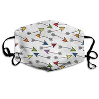 YUIOP Colorful Arrows Printed Mask Neutral Mask for Men and Women Polyester Dust-Proof Breathable Mask