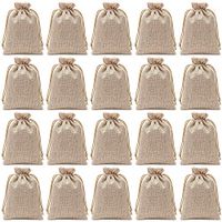 Axe Sickle 5.9 x 7.9 Inch Polyester Fibre Jute Gift Bag Drawstring and Lining 20 Pcs DIY Craft Jewelry Pouch, Storage Linen Burlap Jewelry Pouches Sacks Apply to Birthday Parties and Wedding.