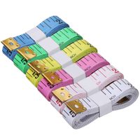 Akstore 6PCS Soft Tape Measures Double-Scale 60-Inch/150cm Soft Tape Measure Ruler Bulk for Sewing Tailor Cloth,Medical Measurement,Body Measurements (Multicolors)