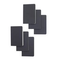 Softcover Pocket Notebook Set - 3.5" x 5.5" - 6 Pack - 30 Sheets - 60 Lined Pages - Perfect for the Traveler or Author