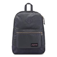 JanSport Super FX Backpack - Trendy School Pack With A Unique Textured Surface, Deep Grey Gold Premium Poly