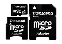 Transcend 2GB Microsd with 2 Adapter(Mini & Sd)