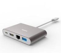 USB Type C to HDMI, Benfei USB C Digital AV Multiport Adapter | USB Type C to HDMI | USB Type C to USB 3.0 Hub | USB-C Female Charger Converter | USB-C to Ethernet Hub