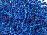 Crinkle Cut Gift Shred Filler - 10 LB - Metallic Royal Blue