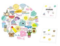 Vsco Girl Stickers for hydroflasks,Vsco Stickers for Water Bottles,Meme Stickers for Laptop,Phone,Aesthetic Stickers for Luggage,Hydro Flask Stickers Extra Durable(35PCS)