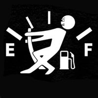 Glumes High Gas Funny Sticker Car Truck Window Drift Vinyl Decal Sticker Funny Sticker for Motorcycle Bicycle Luggage Decal Graffiti Patches Skateboard Stickers for Laptop Stickers (Black White)